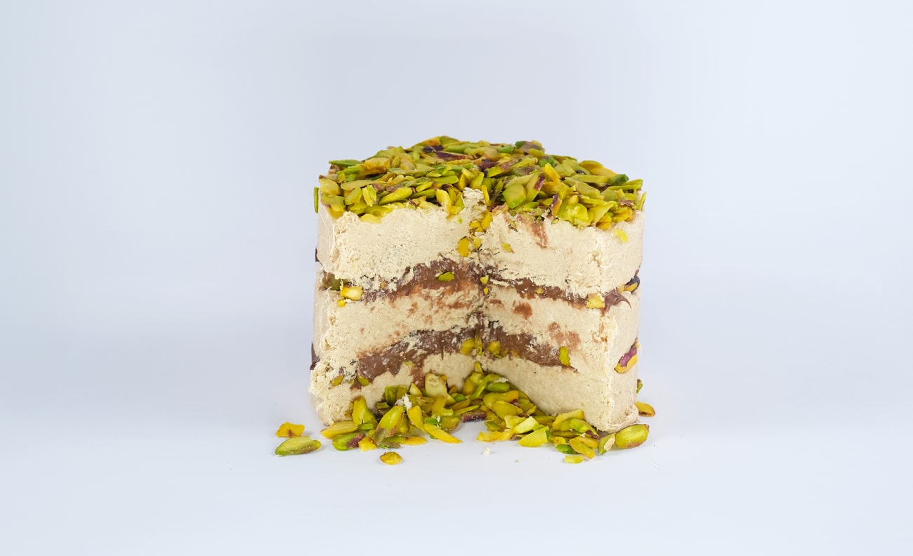 Bese Pistachio & Chocolate Halva Cake