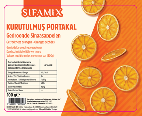 SifaMix Dried Orange Slices